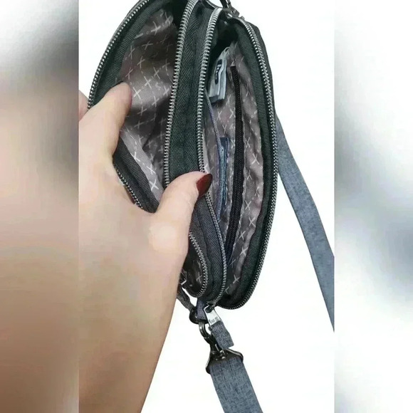 Lug  Coupe Cross Body Belt Travel Everyday Bag Grey - Picture 3 of 8